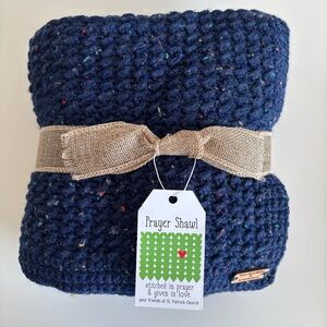 Handmade Wool Prayer Shawl / Meditation Yoga Blanket